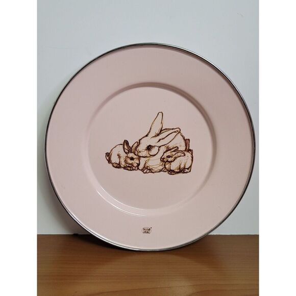Pink Bunnies 3-Piece Feeding Set with Plate Bowl and Mug #A19 - Picture 6 of 12